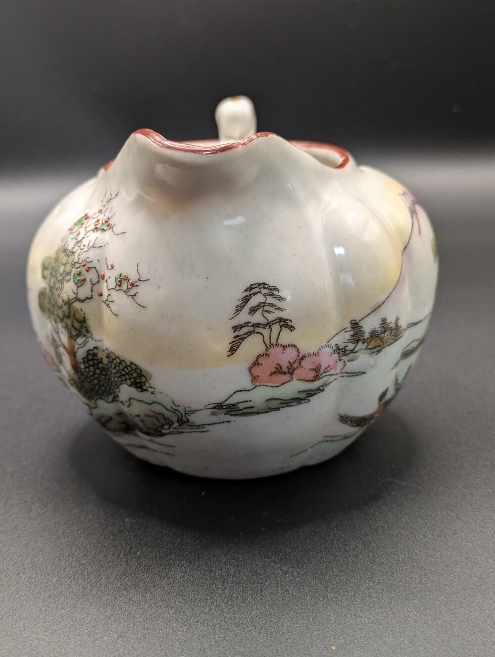 Vintage 1920s/30s Takito Japan Hand Painted Porcelain Creamer - Torii Gate Mark - Picture 6 of 9